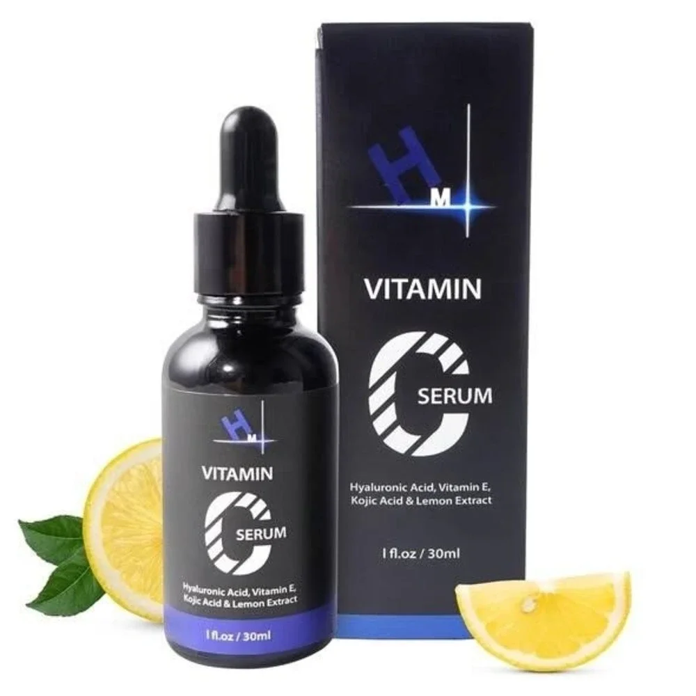 HM Vitamin C‎ Serum Hyaluronic Acid Kojic Acid Lemon Extract 1 fl oz 30ml